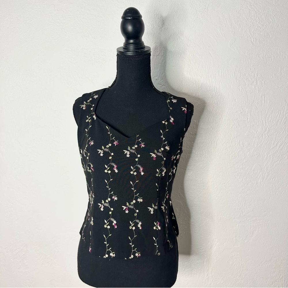 Y2K floral CDC petite corset style top